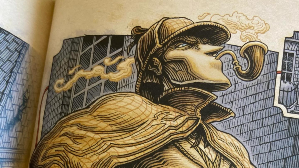 Sherlock em uma pose iponente