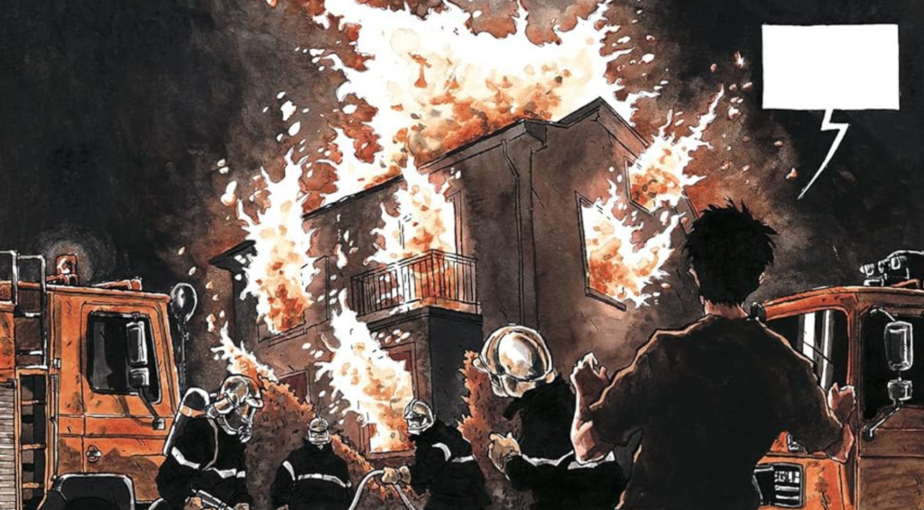 Benjamin perdendo a casa para um incêndio em Purgatório