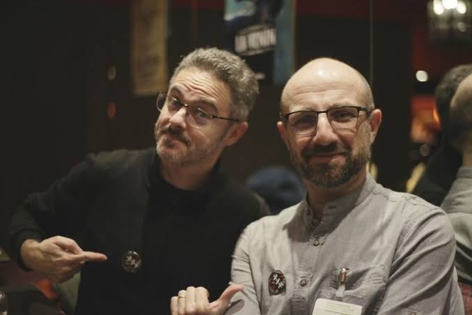 Fotos dos autores Cyril Lieron e Benoit Dahan.
