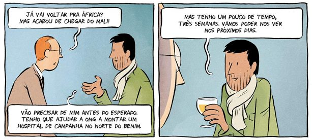 Baudouin e Luc conversando