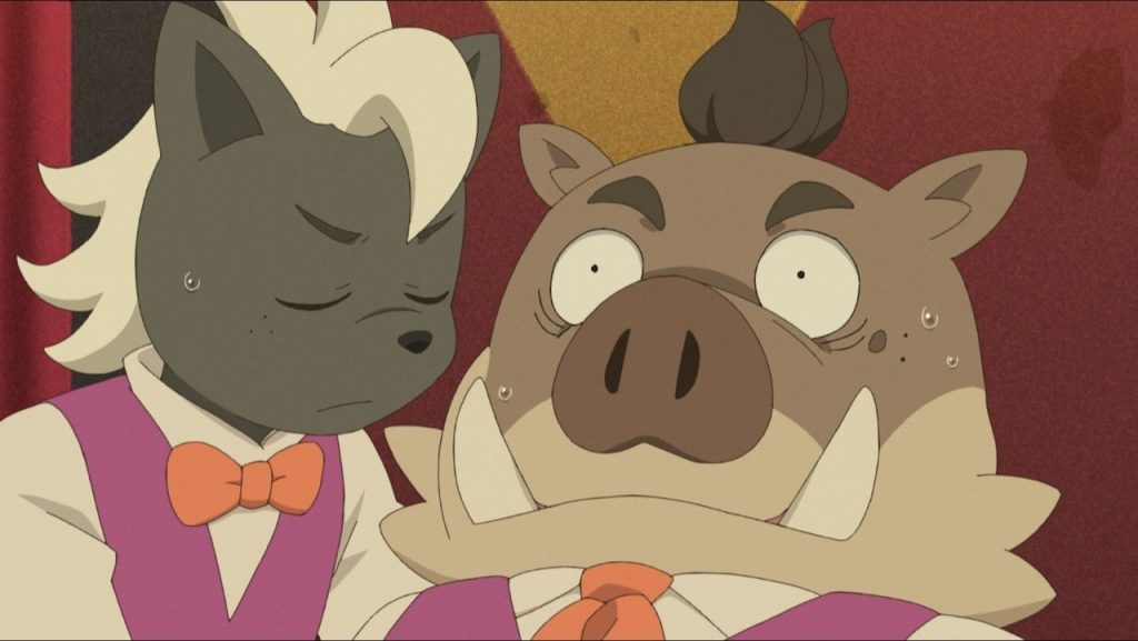 Shun Imai e Kensuke Shibagaki trabalhando e um dos seus bicos no anime Oddtaxi
