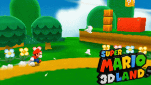 Gif da tela alternativa de Super Mario 3D Land