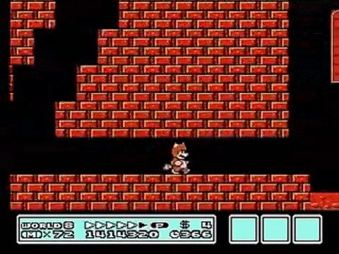 A Tanooki Suit em Super Mario 3