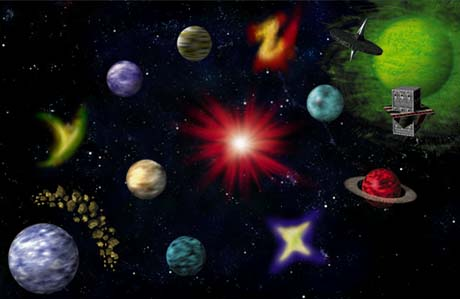 Sistema Lylat, mapa com todas as fases do jogo.