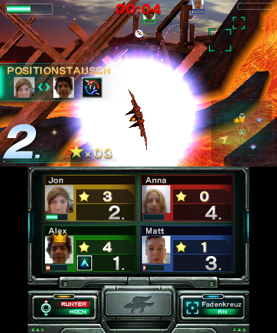 modo Battle Scanner do Multiplayer do jogo. Na imagem temos a foto dos jogadores após serem abatidos.