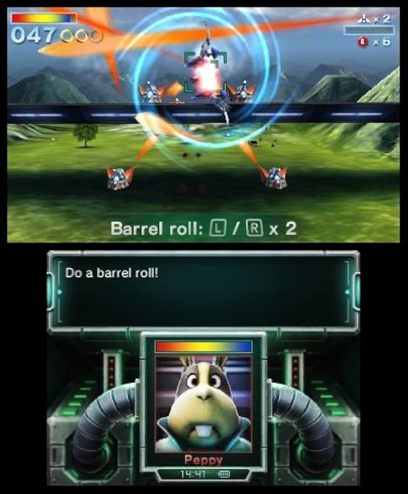 Airwing fazendo um "Barrel roll".