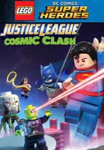 Capa do animação: LEGO Super Herois DC: Liga da Justiça: Confronto Cosmico