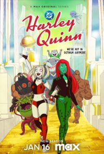 Imagem da série animada da DC Comics: Arlequina