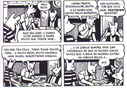 Art Spiegelman conversando com seus pais sobre a segunda guerra.