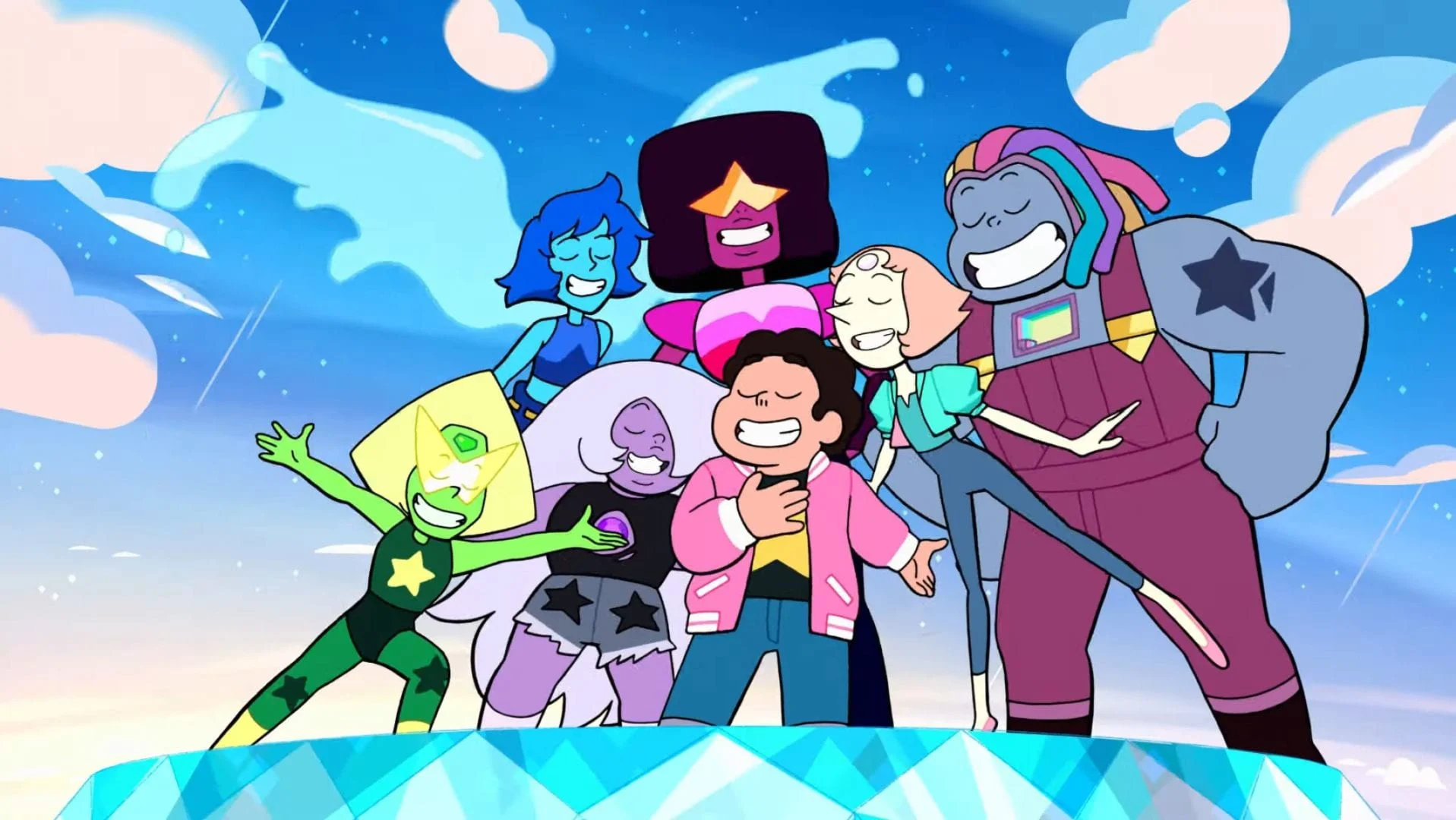 Steven e as Crstal Gems na saga Future