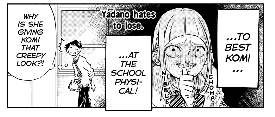 Personagem Yadano com cara psicopata 