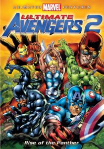 Capa da animação da Marvel Comics: OS Supremos 2: A ascensão do Pantera Negra