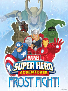 Capa da animação da Marvel Comics: Marvel Super Hero Adventures: Luta Congelada