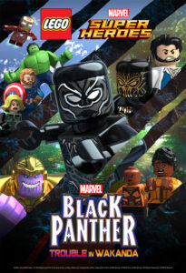 Capa da animação da Marvel Comics: Lego Marvel Pantera Negra: Problemas em Wakanda