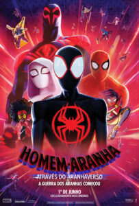 Capa da animação da Marvel Comics: Homem Aranha: Atráves do Aranhaverso
