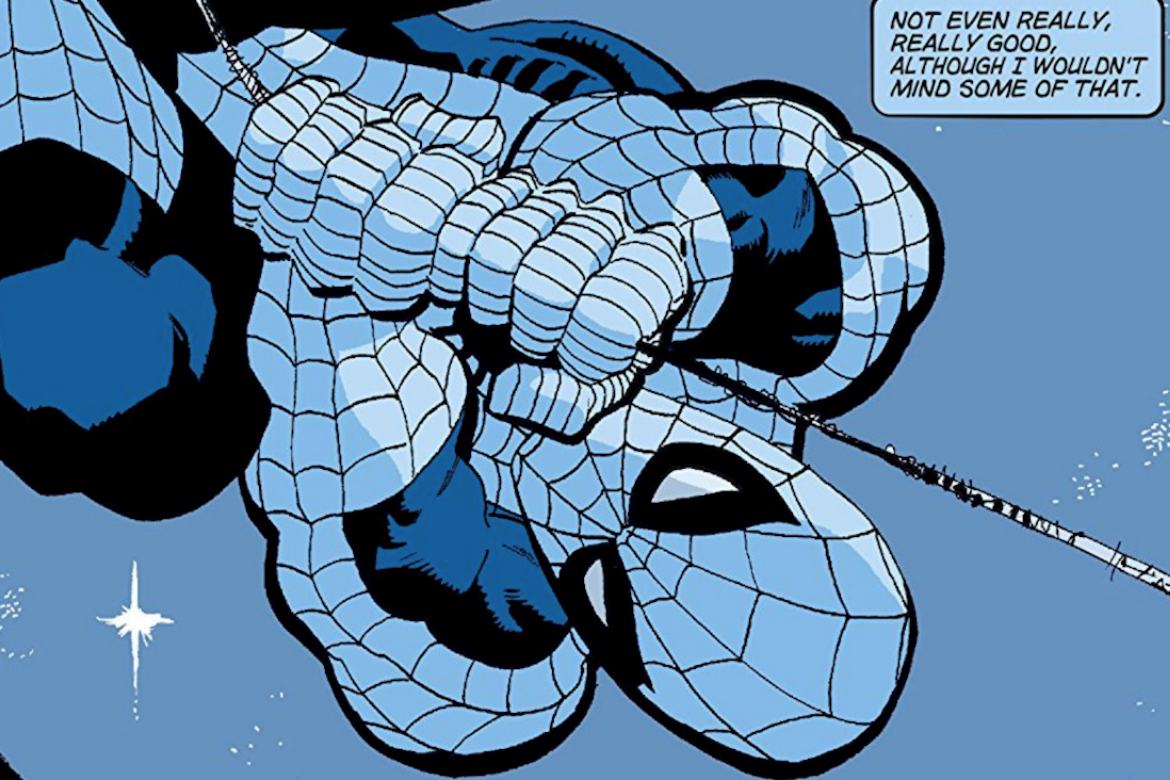 Capa da Review do HQ: Homem Aranha Azul