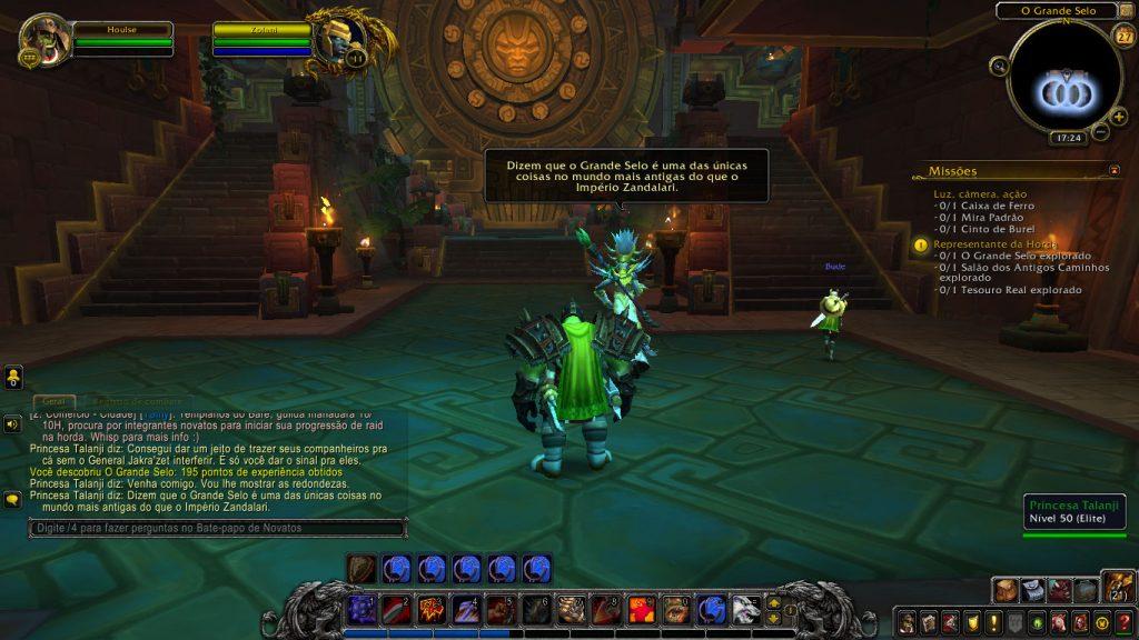 Print com o gameplay de World of Warcraft