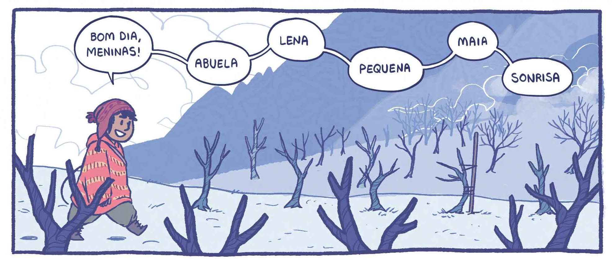 Martin dando bom dia para suas mudas de chá.